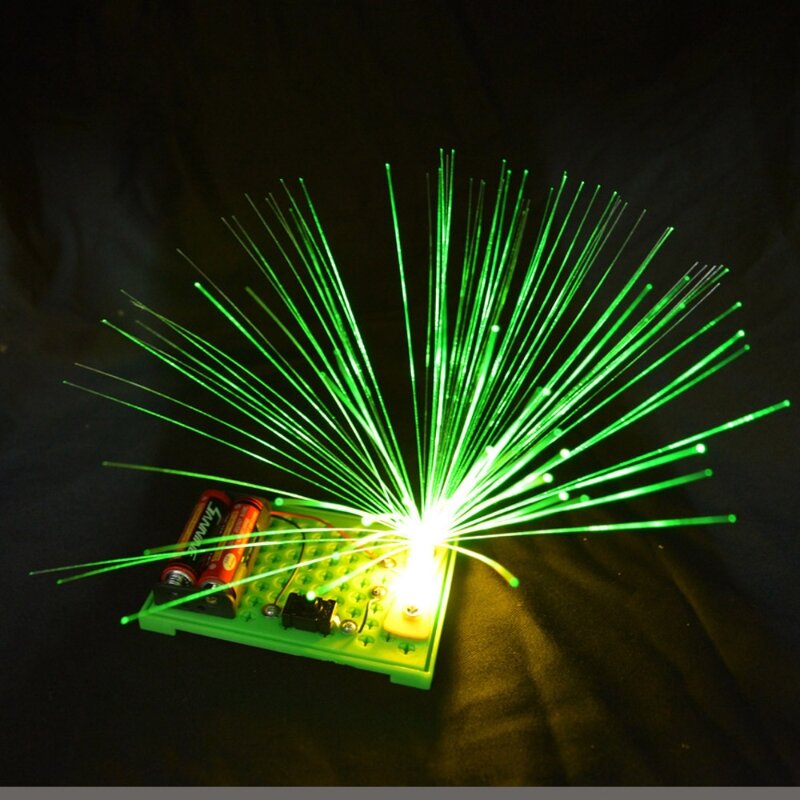 Kits d'expérience scientifique pour enfants lumières à fibers optiques colorées jouet éducatif bricolage