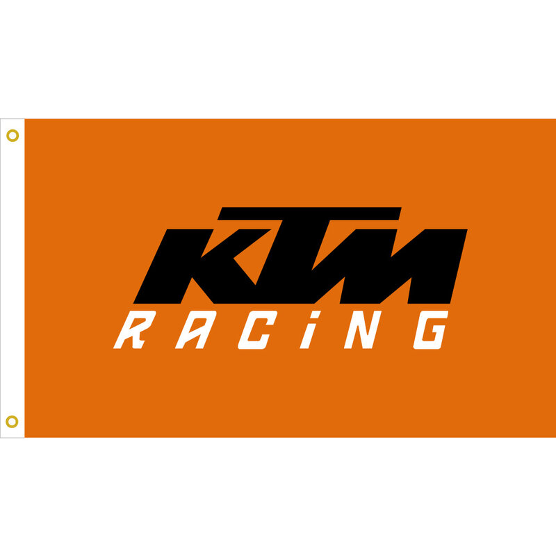 KTM ธงแบนเนอร์สำหรับรถ Racing ทีม90*150ซม.3X5ฟุตบินแขวนธงโพลีเอสเตอร์ & ตกแต่ง
