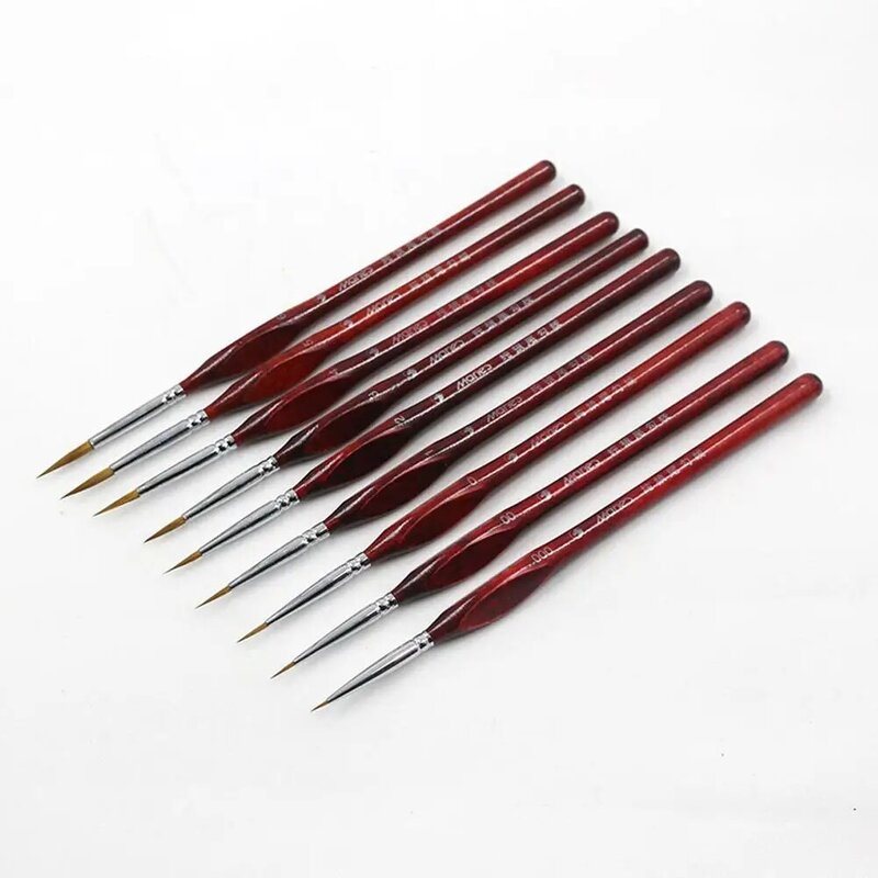 Line Fine Professional Sable Hair Paint Brush Miniature Art Brushes for Drawing Gouache Oil Painting Brush Art Supplies r20