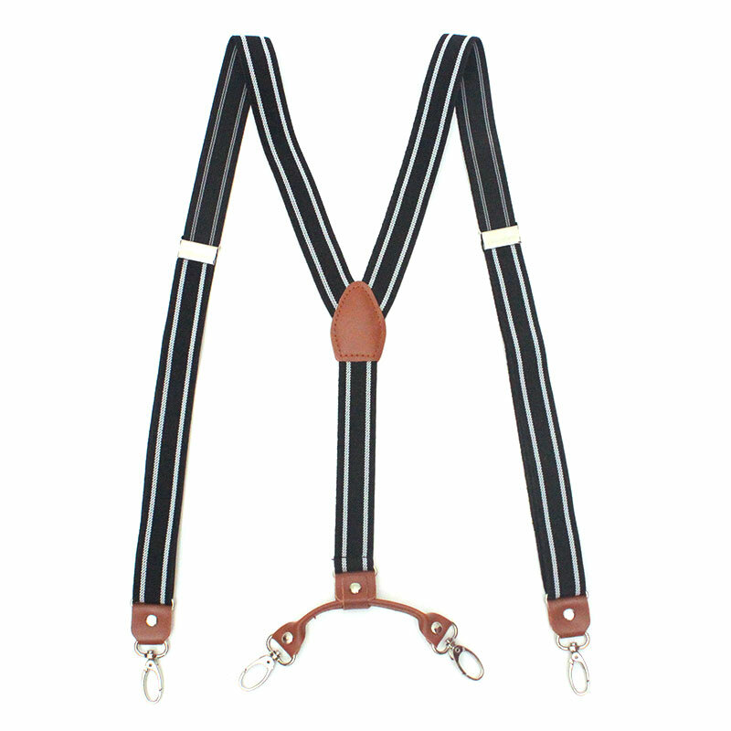 New Man's Suspenders Fashion Hook Braces Elastic Adjustable Suspensorio Bretelles Tirantes Casual Trousers ligas Father's Gift