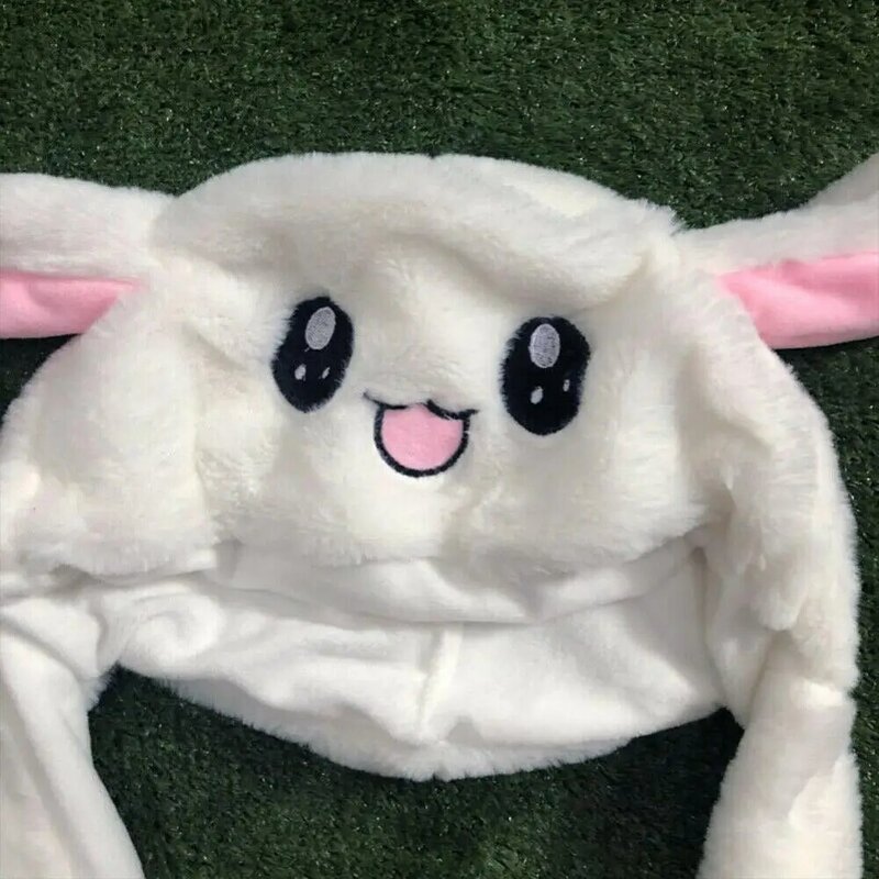 Moving Cute Shine Plush Rabbit Ears Hat Children Adult Unisex Winter Cap Funny Toys for Children Or Girl