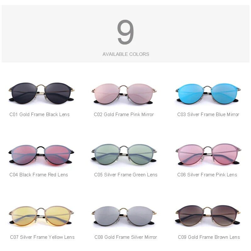 MERRYS デザイン男性/女性の古典的なレトロオーバルサングラス 100% UV 保護 S6308