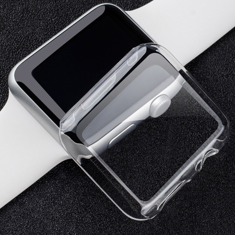 Защитный чехол для Apple Watch 6 SE 5 4 3 2 1 40 мм 44 мм 360, прозрачный чехол из ТПУ с полным покрытием для Iwatch 5 4 3 2 1 38 мм 42 мм