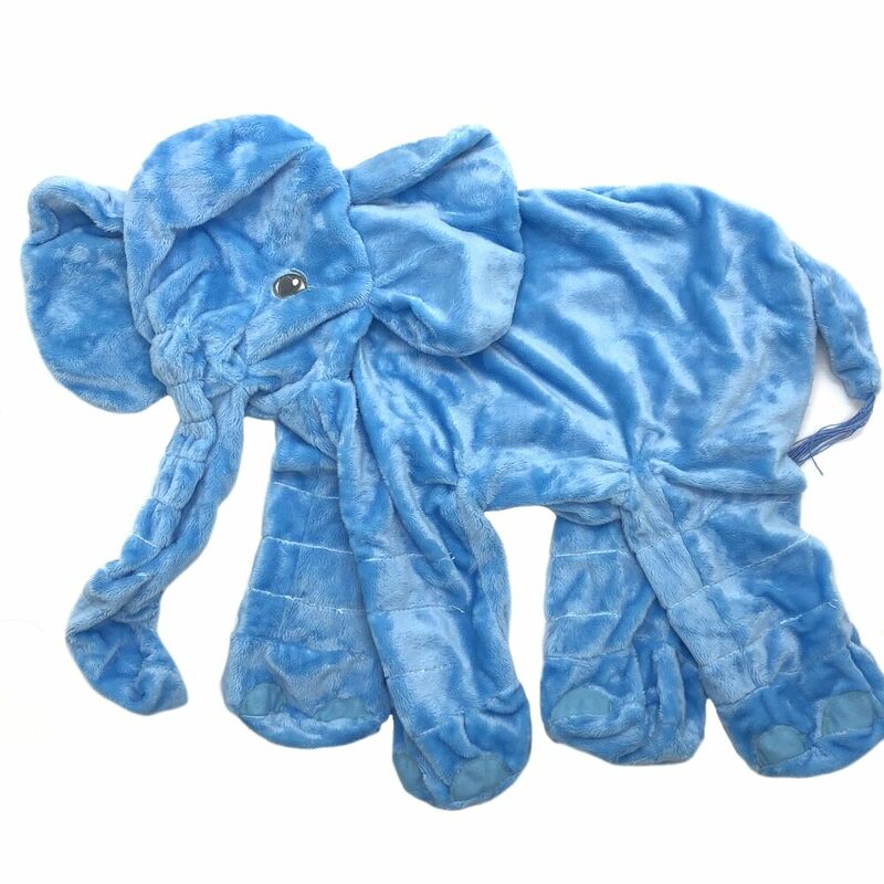1pc 60cm 다채로운 코끼리 피부 부드러운 플러시 장난감 아기 어린이 아기 Appease 잠자는 베개 Kawaii 어린이를위한 선물