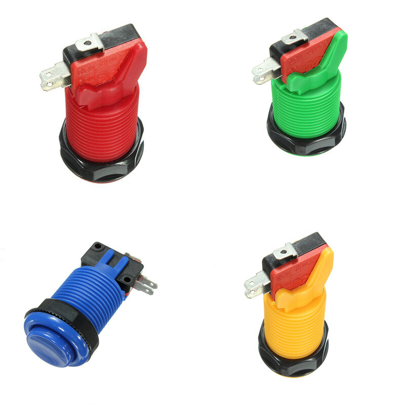 American style Long Arcade Push Button,colorful push button switch made in China