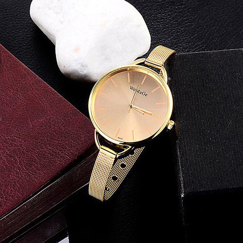 Relógio de pulso feminino luxuoso e simples, relógio de quartzo com pulseira colorida, moda de alta qualidade, para mulheres, 2021