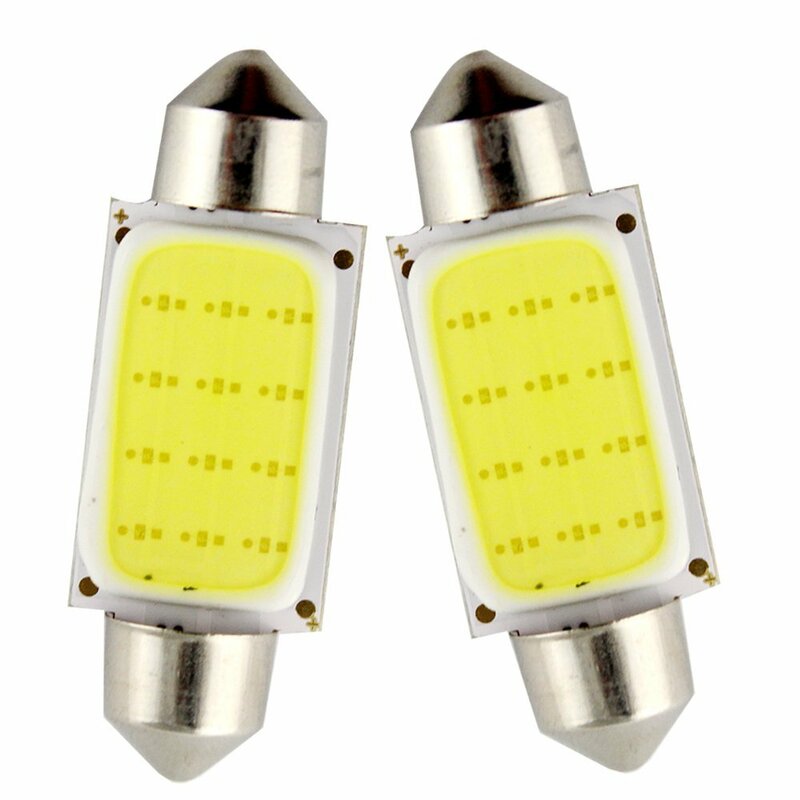 Светодиодный светильник COB для чтения, 10 шт., 31 мм, 36 мм, 39 мм, 42 мм, лампа для салона автомобиля, 1,5 Вт, 12 В, купольный светильник
