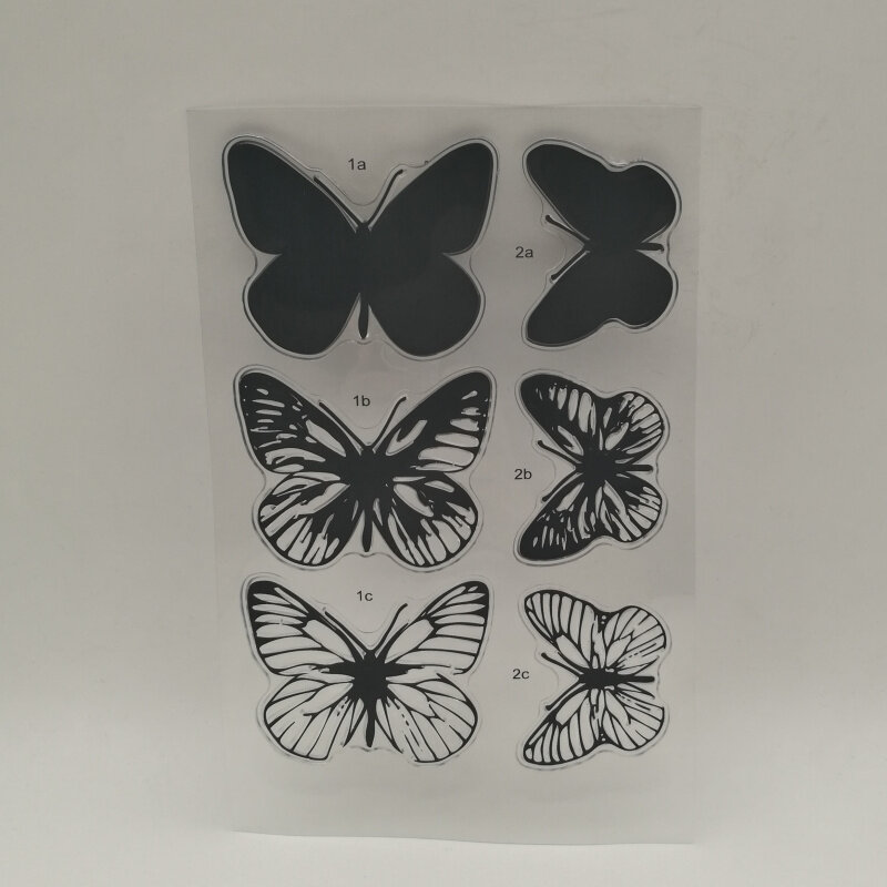 1 vel Vlinder transparante stencil voor DIY Scrapbooking fotoalbum decoratieve lakens