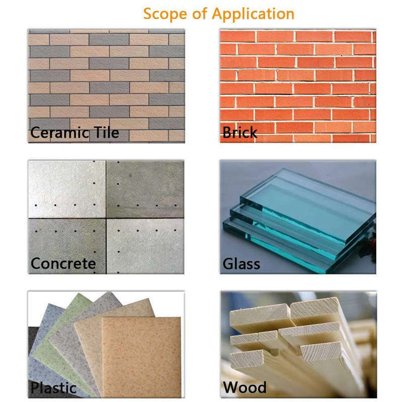 5 Stuks Multi-Materiaal Hardmetalen Boor Set Voor Porselein Keramische Tegels, Beton, Baksteen, glas, Plastic Metselwerk En Woo