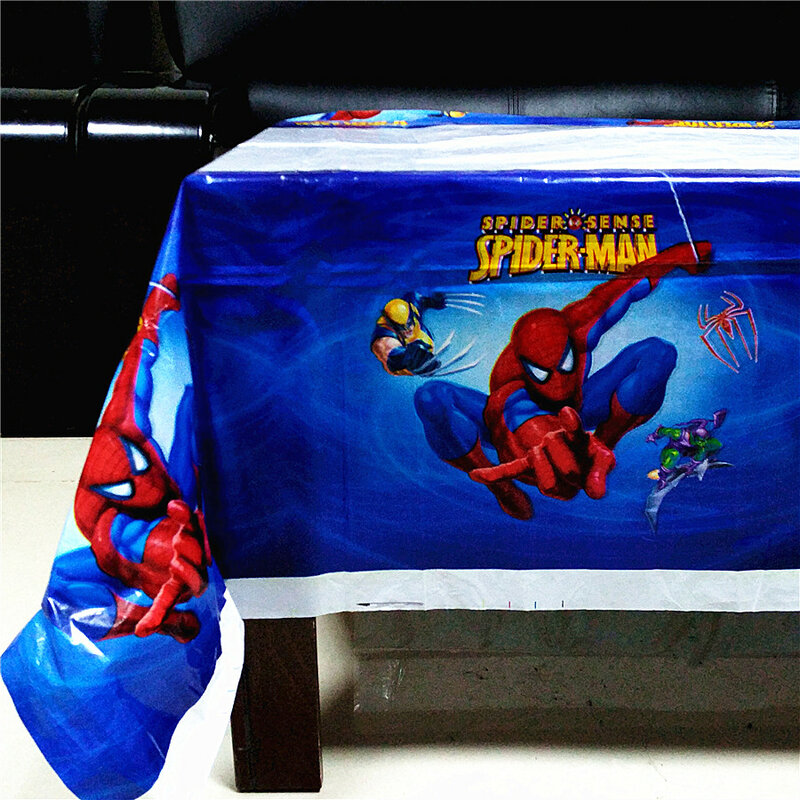 Spiderman en Plastique Fête Tablecover Table Housse Nappe Table Nappe Anniversaire