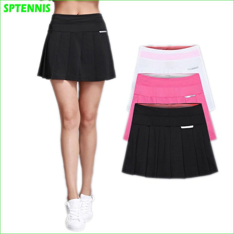 2019 nouveau professionnel Tennis jupe avec balle poche séchage rapide Yoga Skorts femme Fitness Shorts Anti exposition