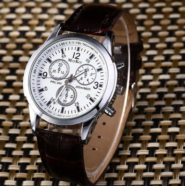 Marca de moda de lujo para hombres y mujeres, reloj de pulsera de cuarzo, informal, de negocios, de cuero