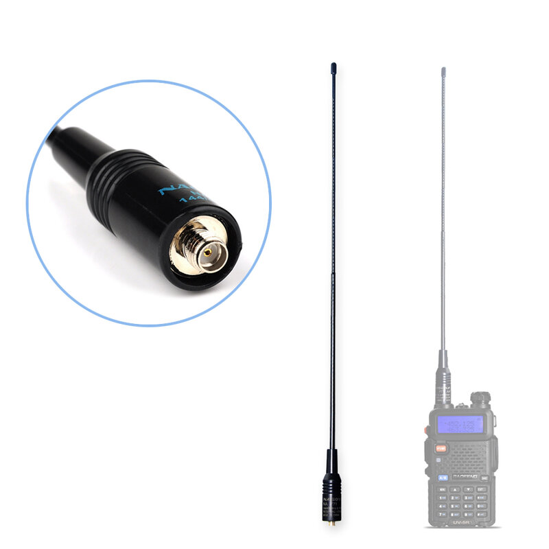 NAGOYA NA-771 de Doble Banda Walkie Talkie Baofeng Antena VHF/UHF Sma-hembra para Baofeng UV-5R de Radio de Mano UV-82 BF-888S