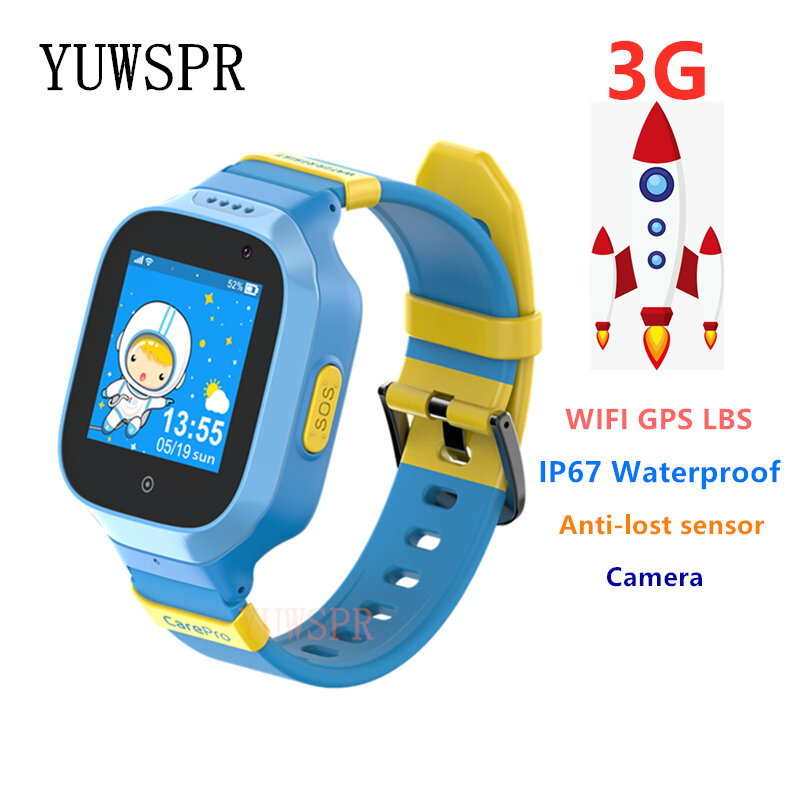Crianças gps tracker 3g relógios inteligentes ip67 à prova dip67 água gps lbs wifi posicionamento chamada sos câmera monitor remoto relógio inteligente td11 1pcs
