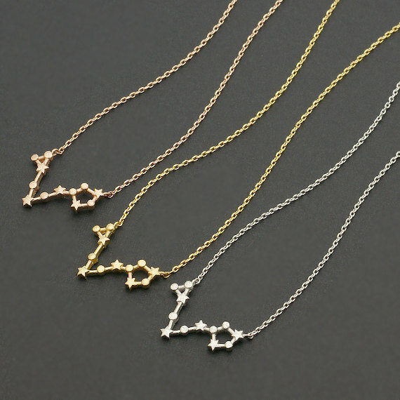 Gänseblümchen 1pc 2015 Neue Mode Personalisierte Fische Halskette Astrologie Fische Sternzeichen Halskette für Frauen-Mädchen Weihnachten Geschenk