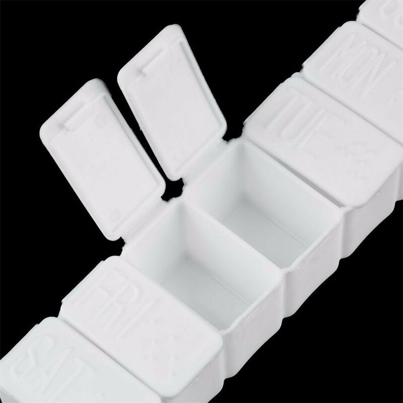 7-tag Wöchentlich Medizin Tablet Pill Organizer Box Fall Tragbare Reise Zubehör Mit Deckel Medizinische Kit Lagerung Container