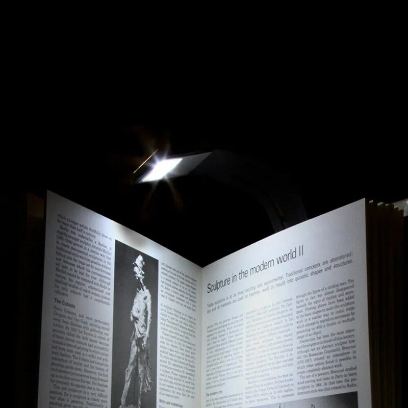Luz LED magnética para libros, lámpara de lectura portátil con puerto USB recargable, regulable, con Clip Flexible desmontable para Kindle