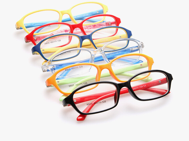 Então adorável crianças optical plain frame eyewear 10 cores legal estilo meninas meninos crianças óculos quadros 8805oculos acetato infantil