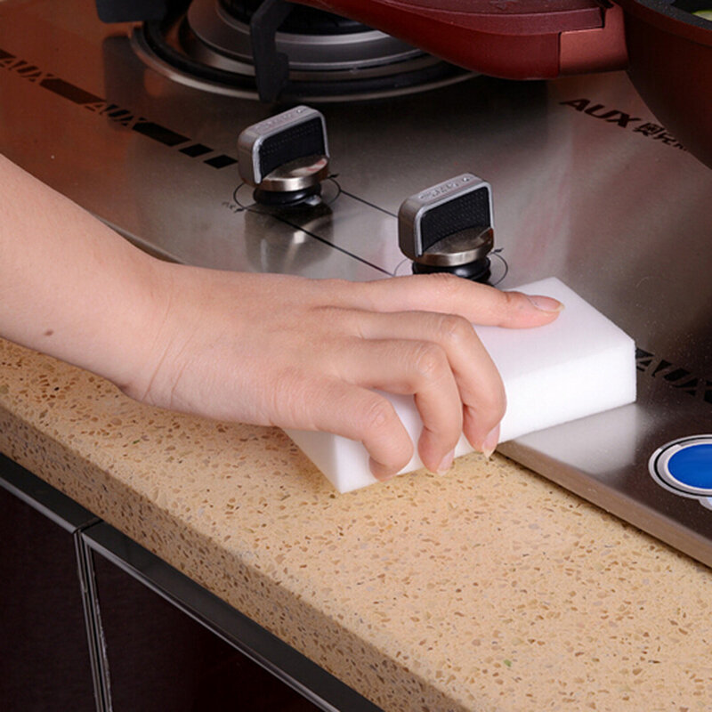 20pcs spugna bianca melamina spugna gomma gomma detergente spugne per la pulizia della cucina bagno strumenti di pulizia Dropsipping