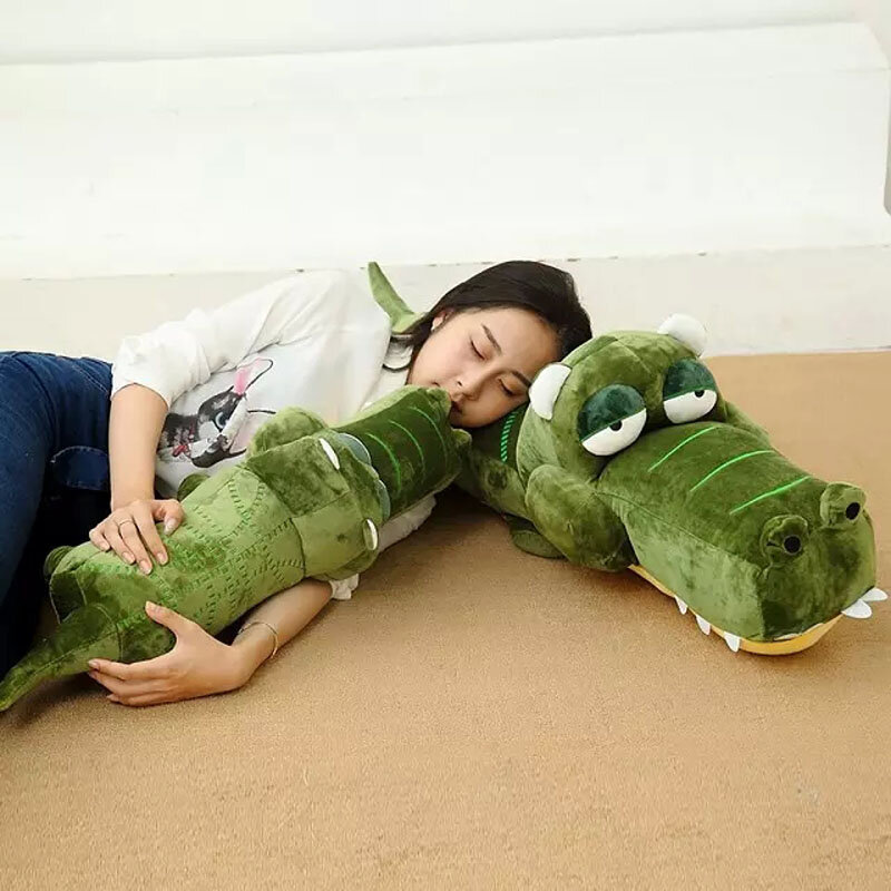 Large simulated crocodile doll pillow creative plush toy children doll