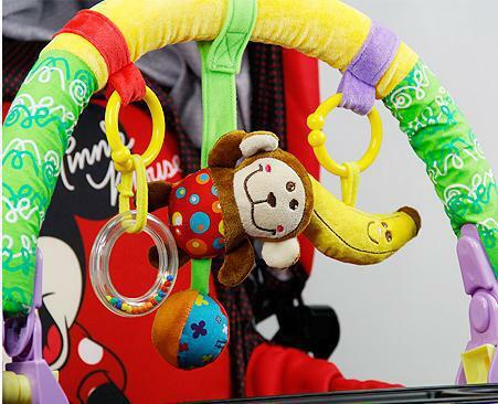 Новый цветной зажим для детской коляски, подвесная кроватка, детская кроватка, милые плюшевые игрушки, безопасные когнитивные игрушки