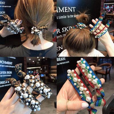 New Fashion Popular Personality Leopard Print Hair Rope Hair Rubber Band Joker Female Hair Ring Hot Sell Jewelry Wholesale