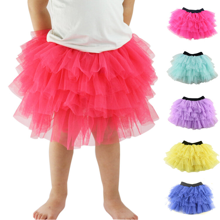 Wfalcon-تنورة رقص تول ، توتو ، لون الحلوى ، لون عادي ، عصري ، للفتيات من سن 3 إلى 8 سنوات