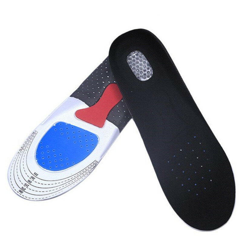 Silicone Gel Insoles Foot Care Orthopedic Insoles Shoe Pads Plantar Fasciitis Heel Running Sport Insoles For Hiking Camping Men