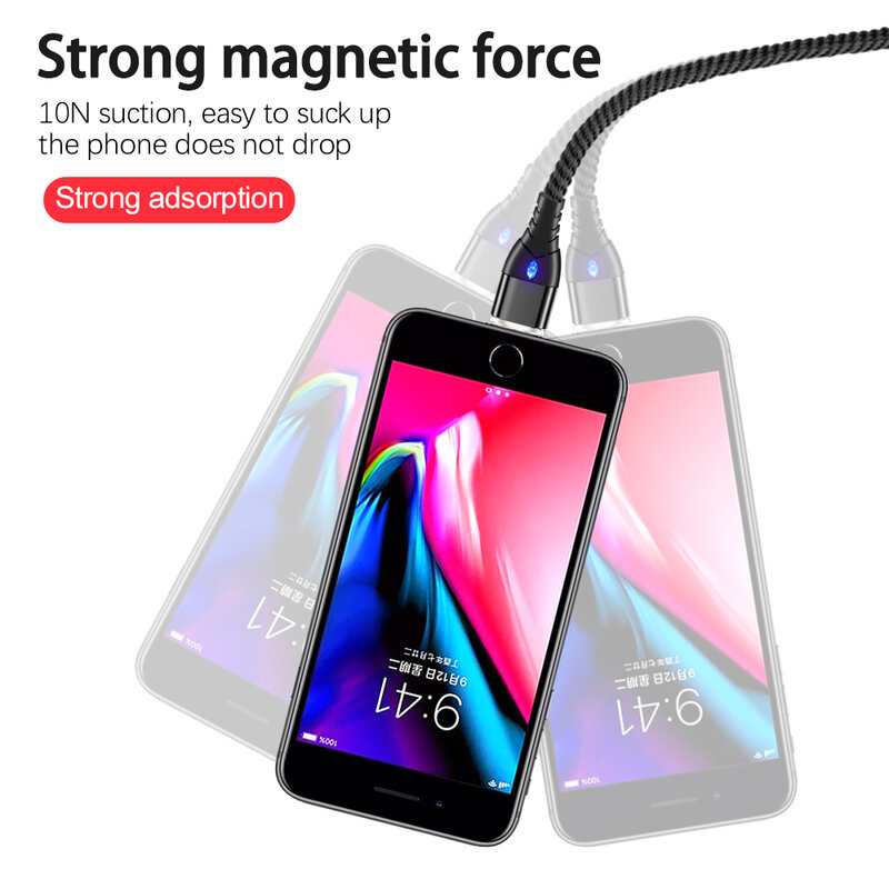 Marjay-Cable Microusb magnético de carga rápida 3A, para Samsung S7, Xiaomi Redmi Note 5, Huawei, HTC, Android