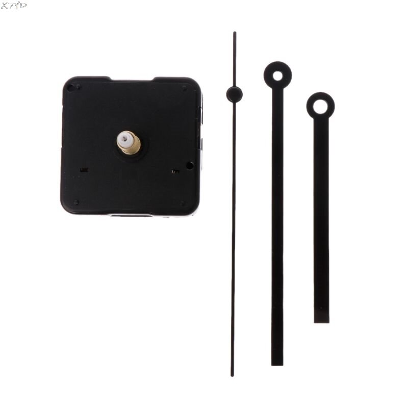 Mecanismo de movimiento para reloj de cuarzo manos Pared de herramienta de la reparación de partes silencioso conjunto Kit de bricolaje negro puntero 31 #