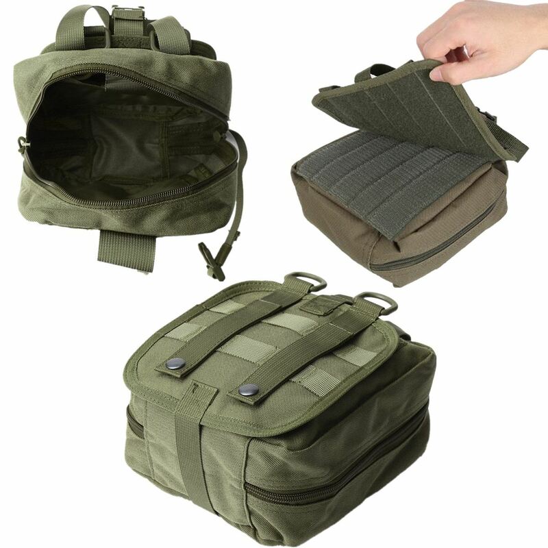 Empty Bag Tactical Medical First Aid Utility Pouch Emergency Bag For Vest & Belt Treatment Pack Outdoor Waterproof 900D Nylon