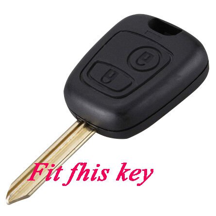 Car styling for Peugeot Citroen 206 307 207 408 Citroen c2 c3 c4 Silicone protection Key Cover Car Keychain shell stickers