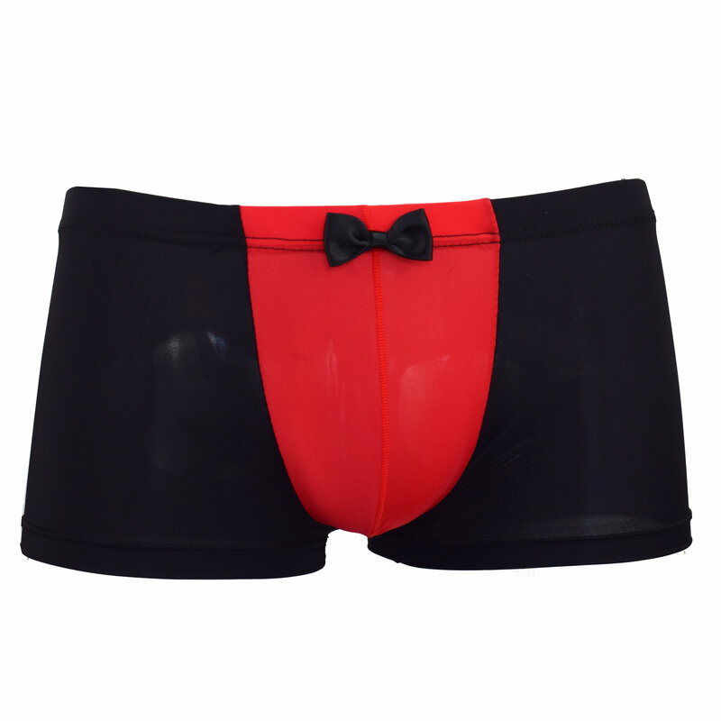 Howe Ray Underwear Men Boxer Shorts  Ice Silk Mens Boxers Transparent Panties Sexy Male Underpants Couples Tie Convex Bulge