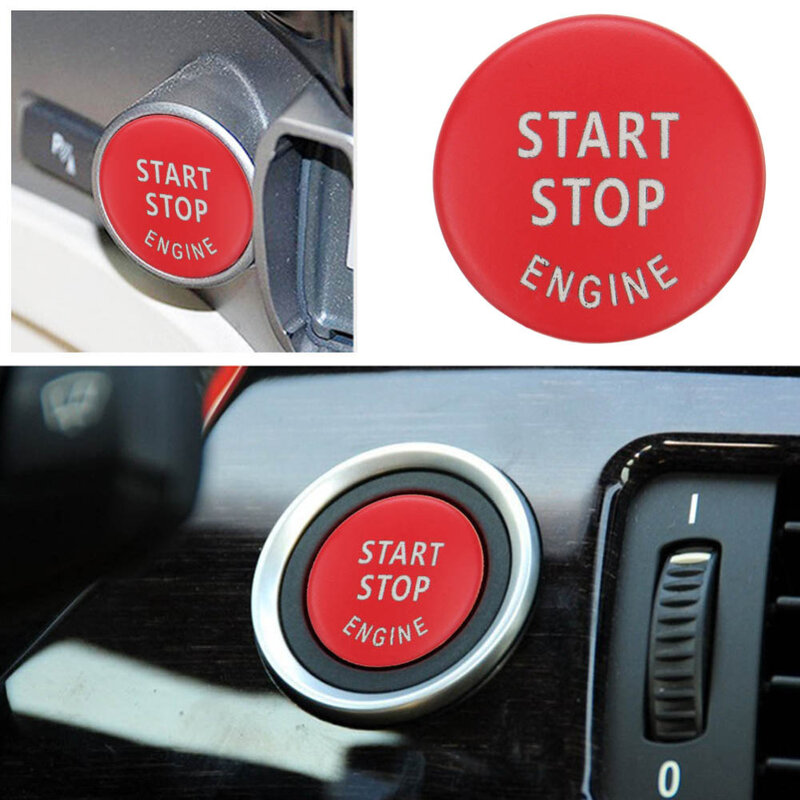 車のエンジンスタートストップボタン交換スイッチカバーアクセサリーキー装飾bmw x1 x5 e70 x6 e71 z4 e89 3 5シリーズe90 e91 e60