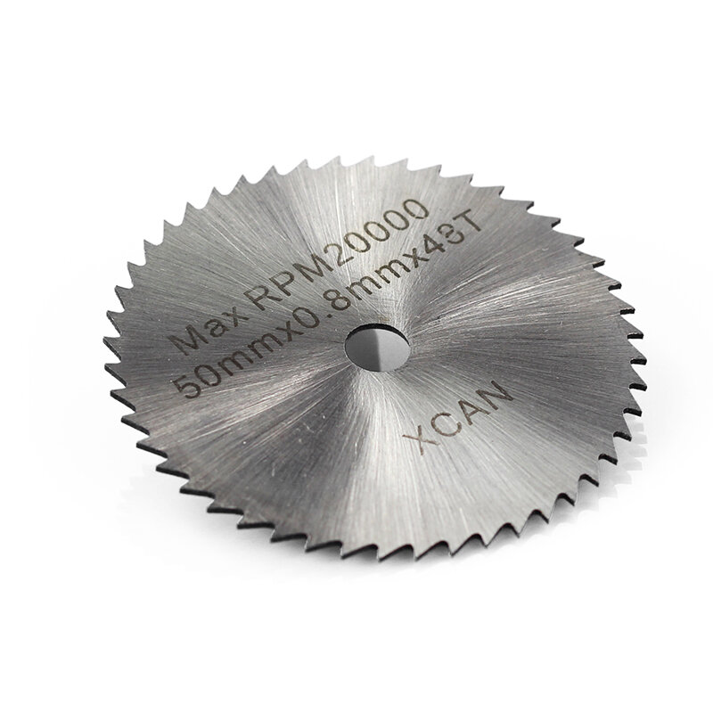 XCAN-herramientas rotativas HSS de vástago de 3.175mm, hojas de sierra Circular, discos de corte con mandril, Mini hoja de sierra