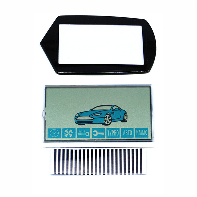A91 flexible cable A91 LCD display + keychain Glass Case for StarLine A91 lcd remote control with Zebra Stripes Paper