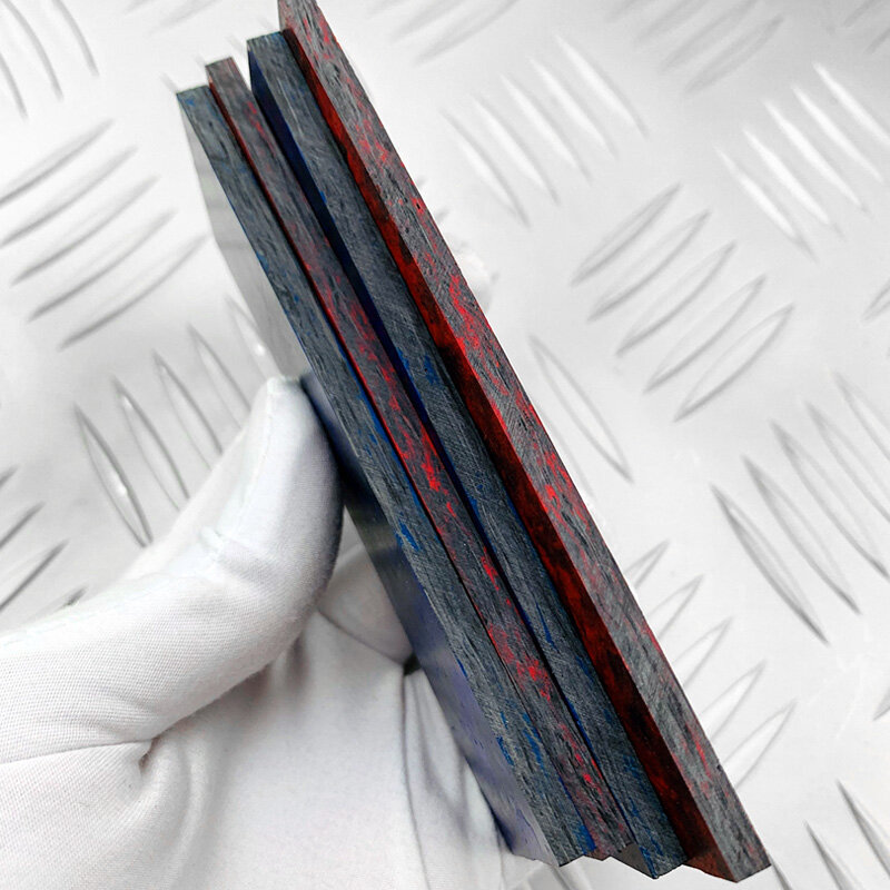 Mármol Color de fibra de carbono caña de Material compuesto de parche de manija herramienta de bricolaje Material de fabricación de cuchillo mango Material