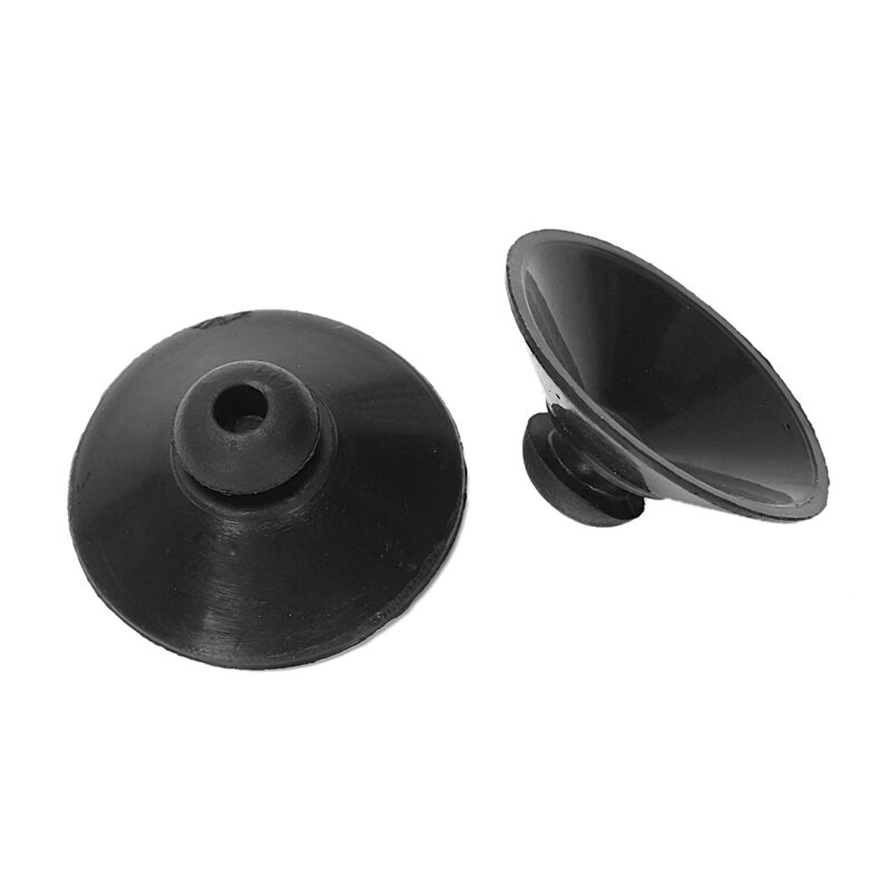 10 x Black rubber 27mm Suction Cup Clip Sucker For Aquarium Fish Tank Pump