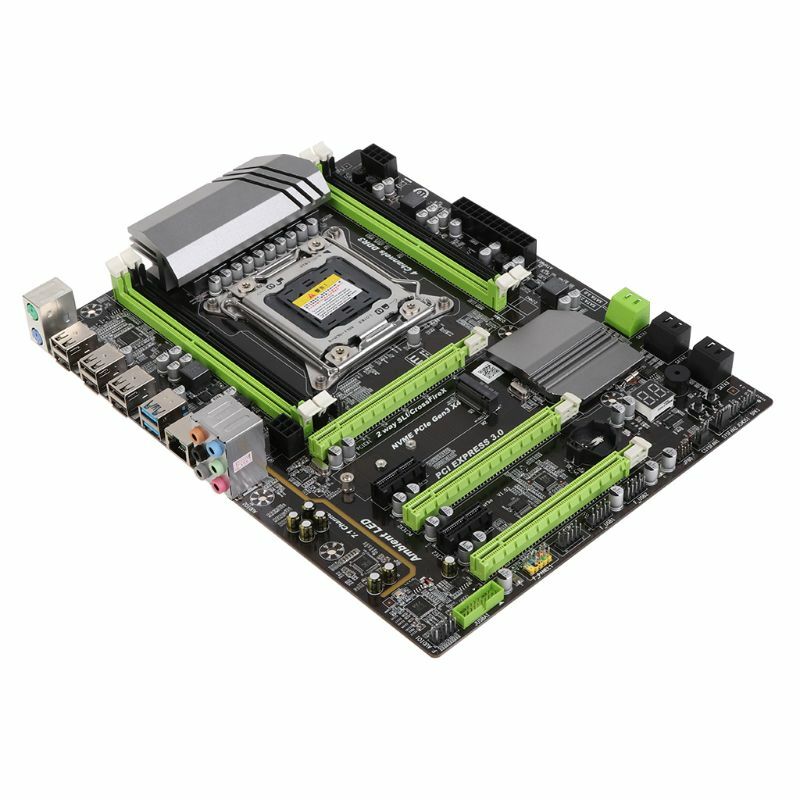 معالج X79 Turbo moederbord LGA2011 ATX USB3.0 SATA3 PCI-E NVME M.2 SSD ondersteuning REG ECC geheugen en Xeon E5