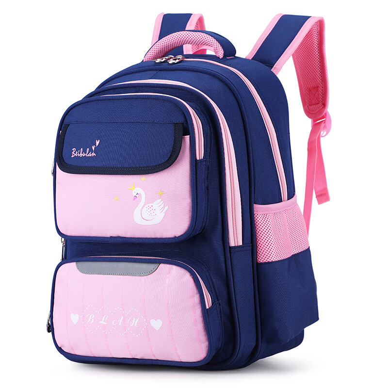 Mochilas escolares impermeáveis de nylon, mochilas escolares para meninos e meninas, bolsa para crianças