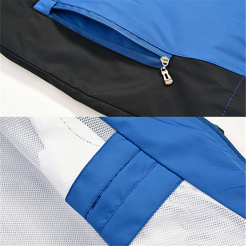 Wiosna jesień męskie dresy zestawy długi rękaw rozrywka cienki dres nowa odzież sportowa na płaszcz męski + spodnie duże rozmiary L-5XL