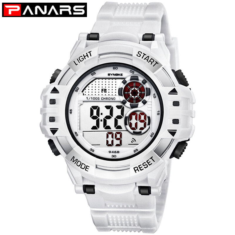 Часы PANARS Мужские Цифровые, спортивные ударопрочные водонепроницаемые в стиле милитари, с большим циферблатом, для восхождения и бега