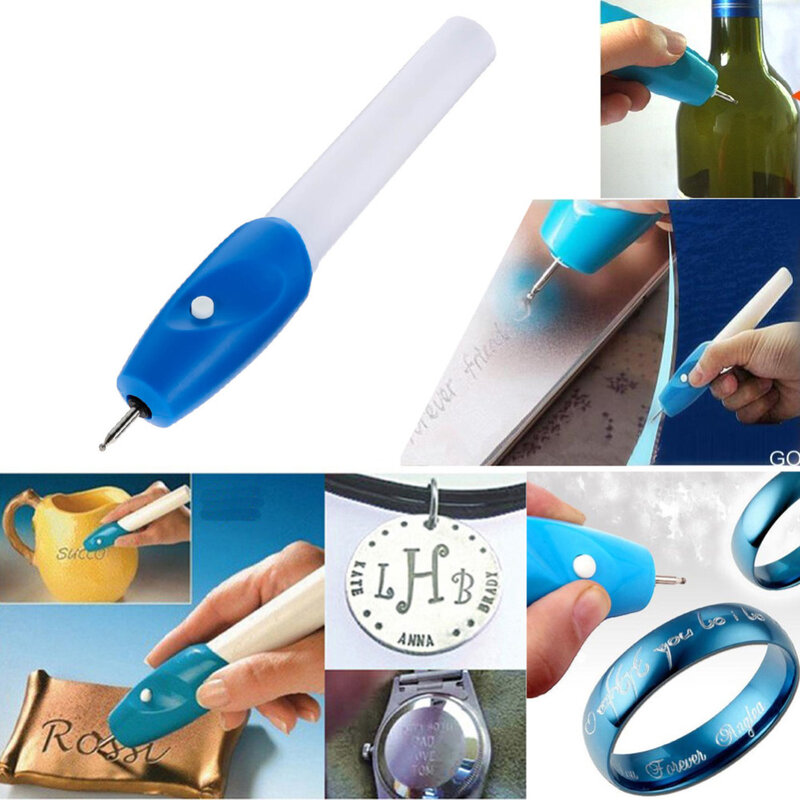 Utile di alta qualità Mini incisore elettrico incisore penna macchina intaglia strumento per gioielli fai da te Kit penna incisore vetro metallo