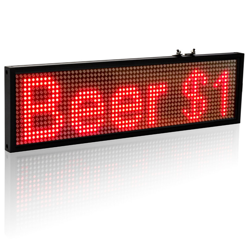 Tablero de pantalla de desplazamiento programable, 12v, P5, Smd, rojo, WiFi, señalización LED para interior, almacén, señalización abierta, 2018