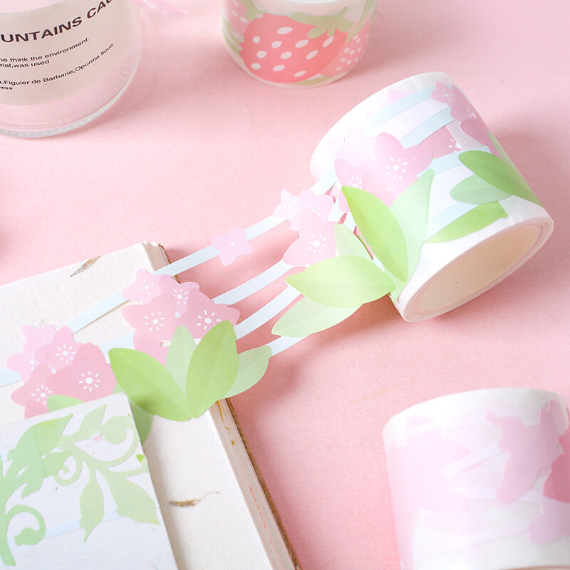 Strawberry Plant Series Hollow Masking Tape Diary DIY Techo Journal Scrapbooking Stickers
