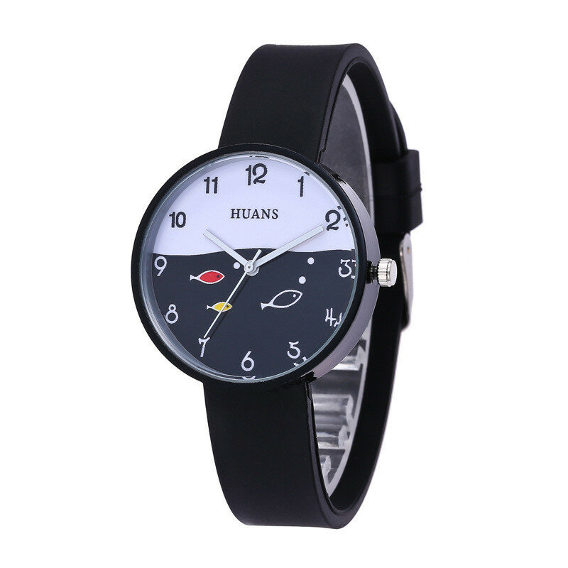 Top marka 2019 nowy HUANS zegarki dla dzieci dla kobiet dziewczyna clcok dziecięcy zegarek kwarcowy prosty mały świeży silikonowy zegarek dla dzieci