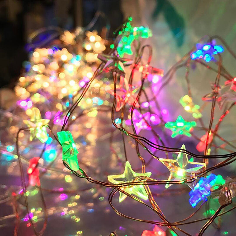 3 м 30 светодиодов, Сказочная ламсветильник, работающая от батарейки AA, рождественская елка, Свадебная вечеринка, украшение «сделай сам», лам...