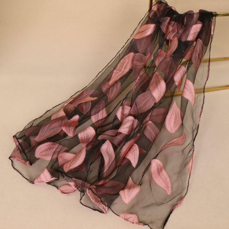 Женский сетчатый шарф, летний легкий прозрачный шарф из органзы