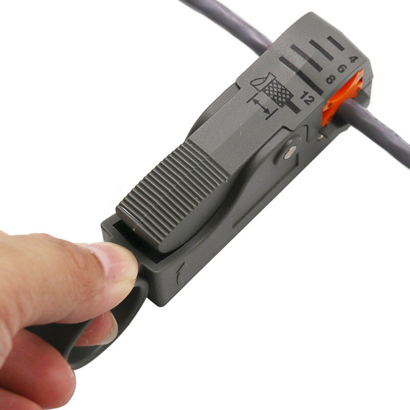 Многофункциональный инструмент для зачистки кабеля RG6/59, коаксиальный бытовой инструмент для зачистки кабеля с регулируемыми двойными лез...