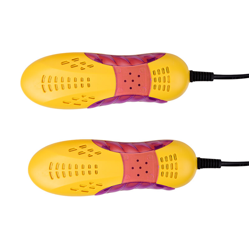 18W ue/usa Plug Race fioletowe światło W kształcie samochodu suszarka do butów ochraniacz na stopę Boot zapach dezodorant osuszanie urządzenia buty suszarka podgrzewacz